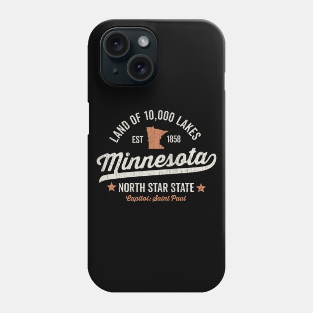 Minnesota Land of 10,000 Lakes Phone Case by DetourShirts