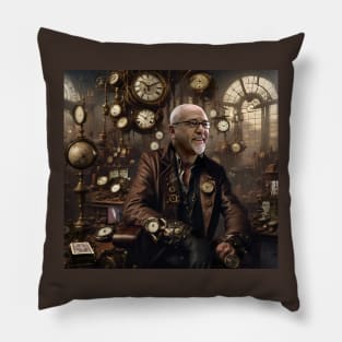 Peter Gabriel Playing for Time Steampunk Pillow