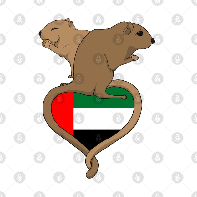 Gerbil United Arab Emirates UAE (dark) by RampArt