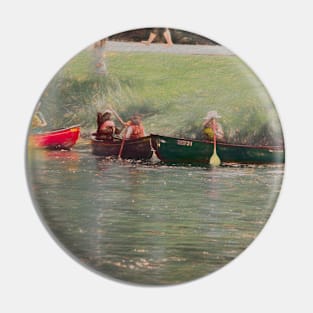 Canoes in the Summertime illustration Pin