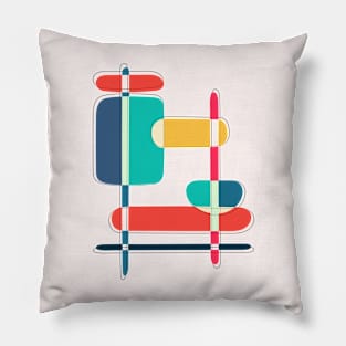 Minimalist Abstract Shapes Art III Pillow