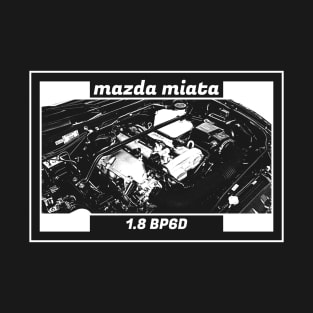 Mazda Miata MX-5 NB ENGINE (Black Version) T-Shirt