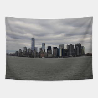 Fifty Shades of Grey NYC Manhattan Skyline Tapestry