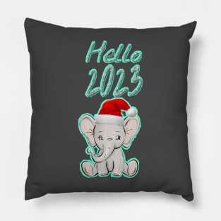 Little Elephant Happy New Year T-Shirt Stickers Pillow