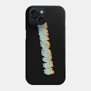 Madonna Retro Typography Faded Style Phone Case