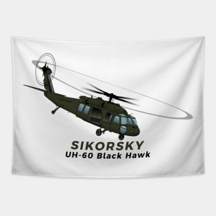 Sikorsky UH-60 Black Hawk Airplane Tapestry