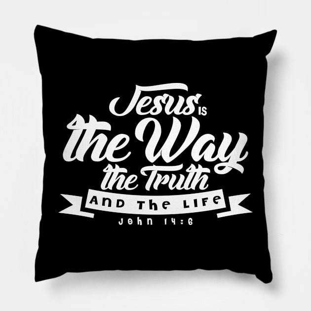 John 14 6 Pillow by Kuys Ed