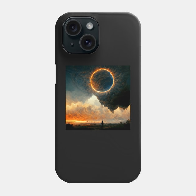 Epic solar eclipse Phone Case by SJG-digital