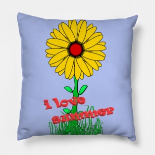 i love summer Pillow