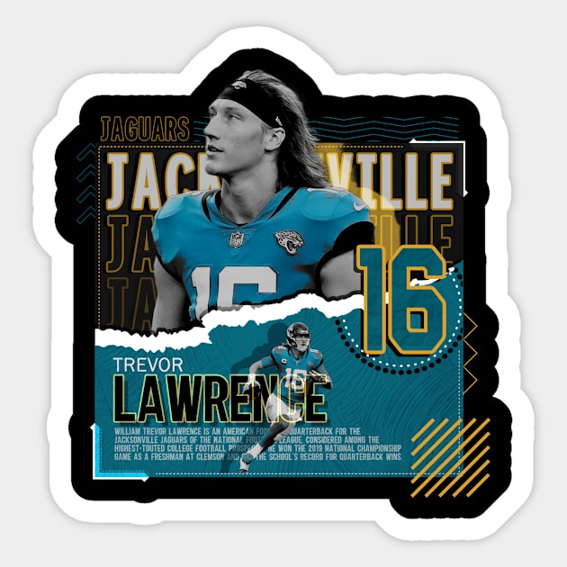 Trevor Lawrence Football Paper Poster Jaguars