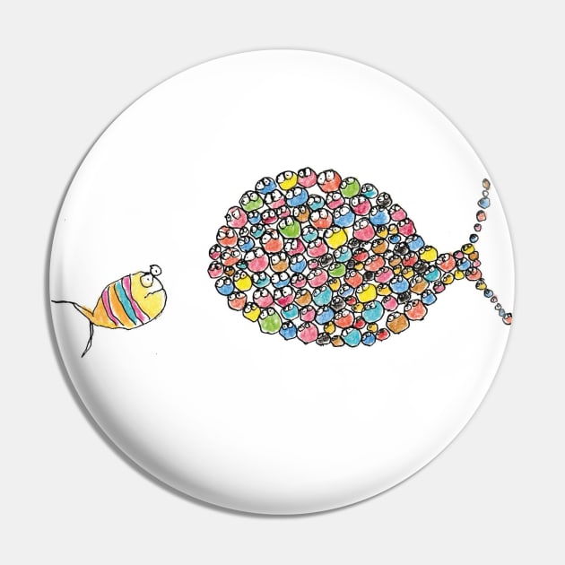 Snurgel Fish Pin by ATALIdesign