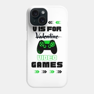 V Is For Video Games - Valentine's Day 2023 Wonderful Phone Case