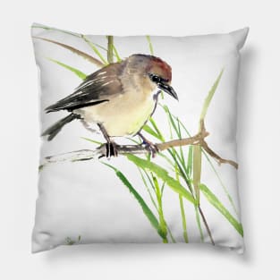 Garden warbler Pillow