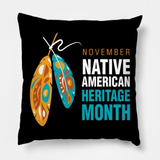 Native American Heritage Logo design Pillow