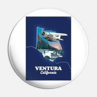 Ventura California travel map Pin