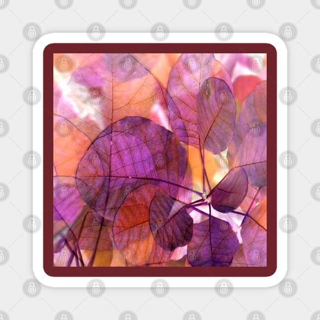 Purple Foliage Magnet by Artskratch