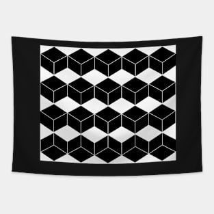 Abstract pattern - black and white. Tapestry