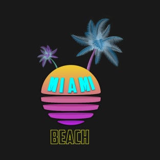 neon Miami beach T-Shirt