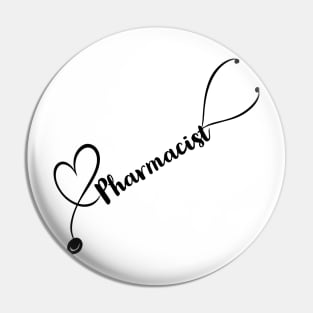 Pharmacist stethoscope Pin