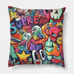 Mike hypebeast Throw Pillow