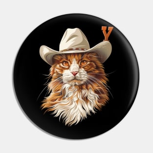 Cat Cowboy Purrfectly Wild West Pin