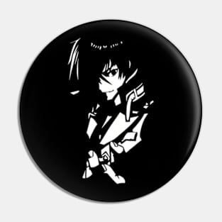 The Misfit of Demon King Academy Cool Silhouette of Anos Voldigoad the Demon King of Tyranny Pin