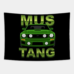 Green Mus Tang American Muscle Vehicle 2009 GT Tapestry