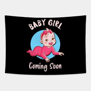 Baby Girl Is Coming Pregnancy Announcement Parents Tapestry