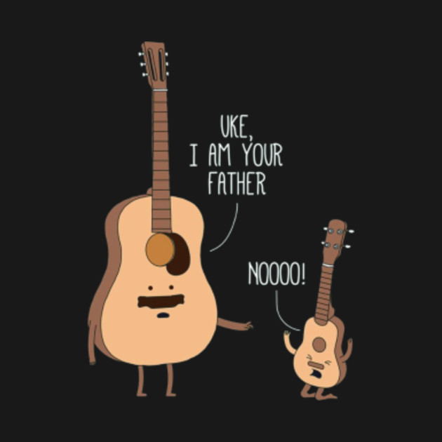 Uke I Am Your Father T Shirt Ukulele Guitar Music Funny TShirt