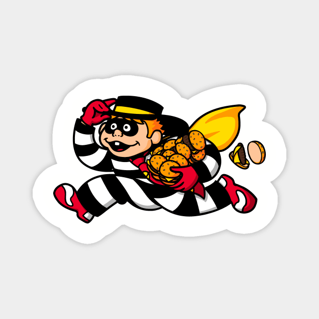 Burger Theft! Magnet by Raffiti