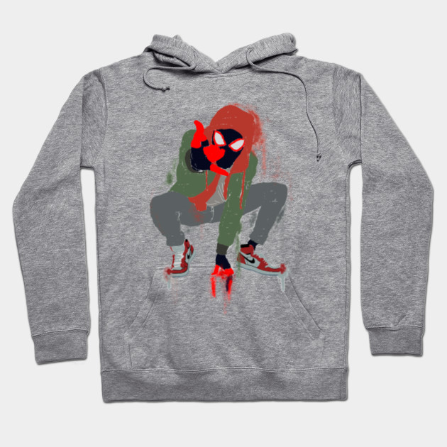 Miles Graffiti Miles Morales Hoodie Teepublic