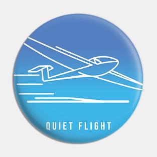 Glider Pilot Sailplane Biplane aerial floating soaring Pin