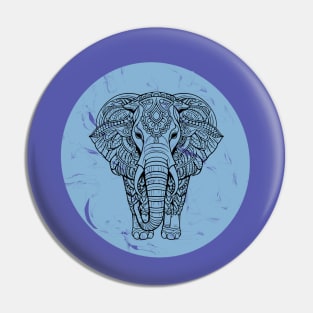 Blue Marble Zen Elephant Pin