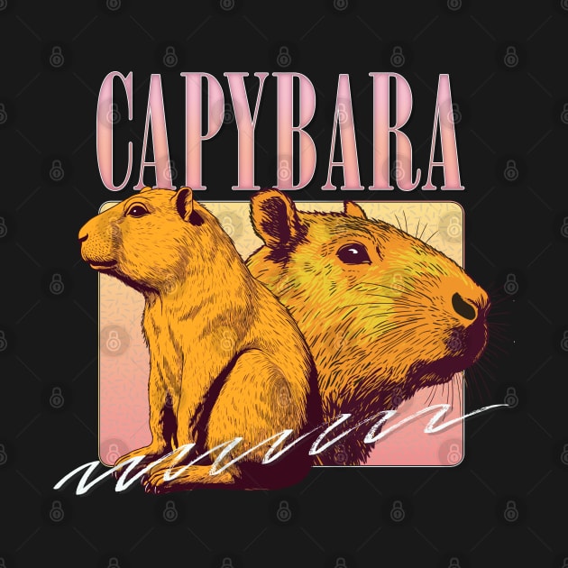 Capybara Aesthetic --- Original 90s Style Retro Design by DankFutura