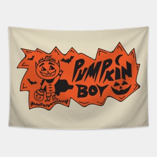 Pumpkin Boy Tapestry