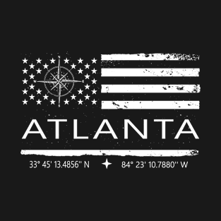 Us Flag Atlanta, Atlanta State Love T-Shirt