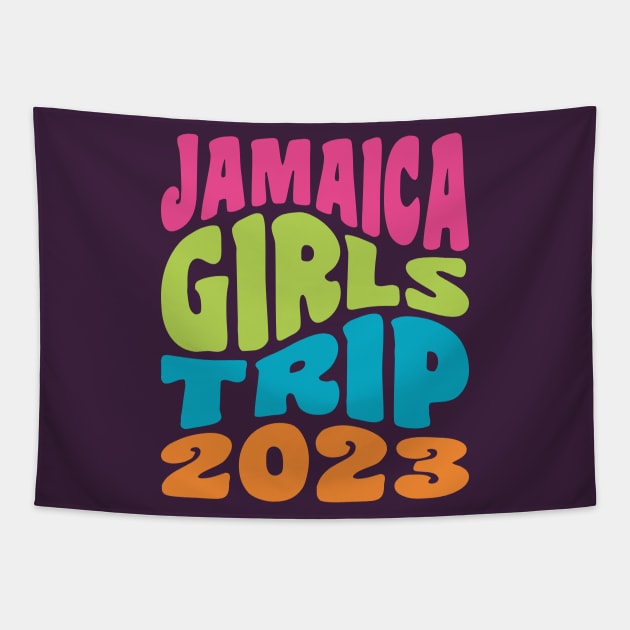 Jamaica Girls Trip 2023 shirts for Women Matching Tapestry by PodDesignShop