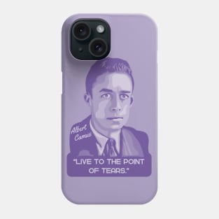 Albert Camus Portrait and Quote Phone Case