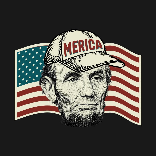 4th of july  - abraham - merica by Thermul Bidean