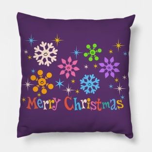 Merry Christmas snowflakes Pillow