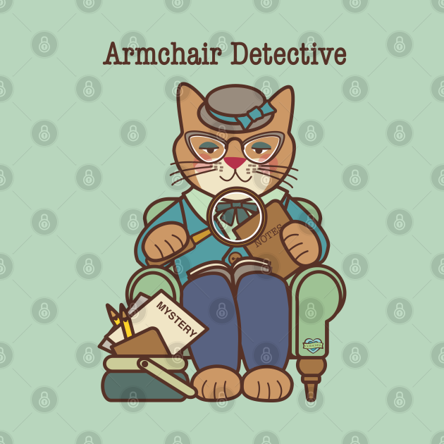 Armchair Detective Woman Mystery Lover Tapestry TeePublic