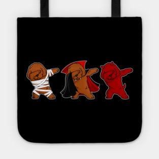 Poodle Dabing Horror Halloween T-shirt Tote
