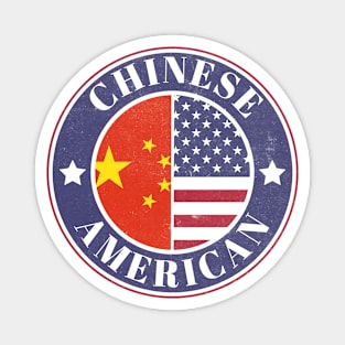 Proud Chinese-American Badge - China Flag Magnet