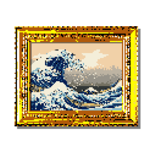 8-Bit The Great Wave off Kanagawa T-Shirt