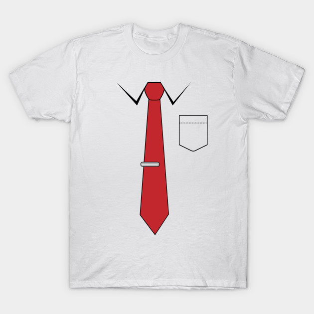 t shirt with tie printed on it