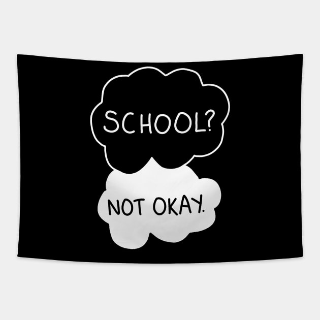 School - not okay Tapestry by valentinahramov