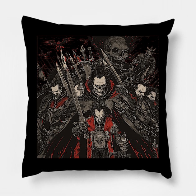 army of vampires Pillow by horrorshirt