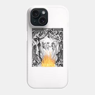 Angel with fire Phone Case