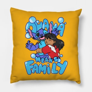 Ohana Means Family Pillow