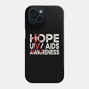 AIDS HIV Awareness Shirt, I Wear Red for World Aids Day Phone Case